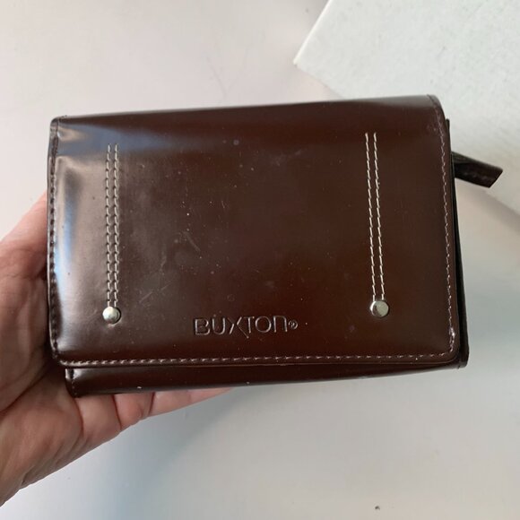 BUXTON CHOCOLATE BROWN BIFOLD LEATHER WALLET - Picture 11 of 11